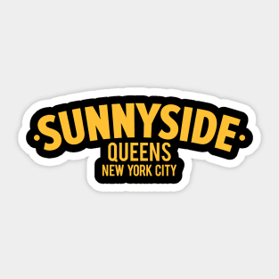 Sunnyside Queens Logo - Artistry Meets Simplicity in Urban Elegance Sticker